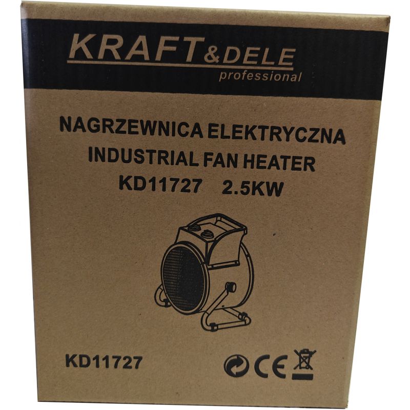 Nagrzewnica elektryczna farelka 2,5kW 230V KD11727