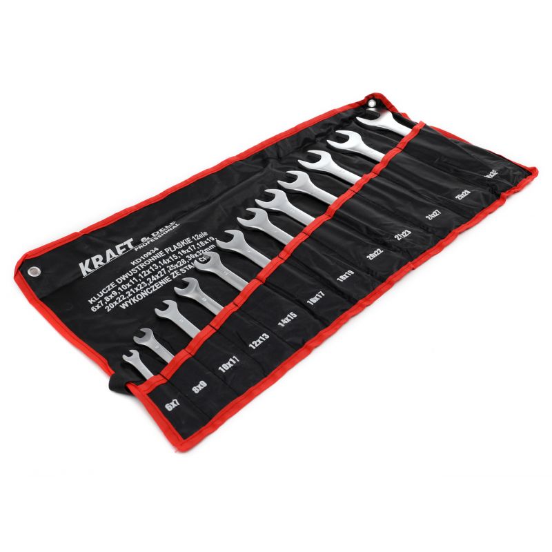 Klucze dwustronnie płaskie 12el. KD10934