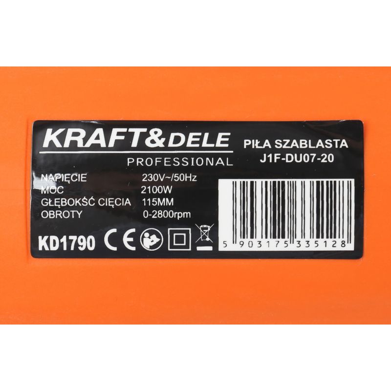 Piła szablasta 2100W KD1790
