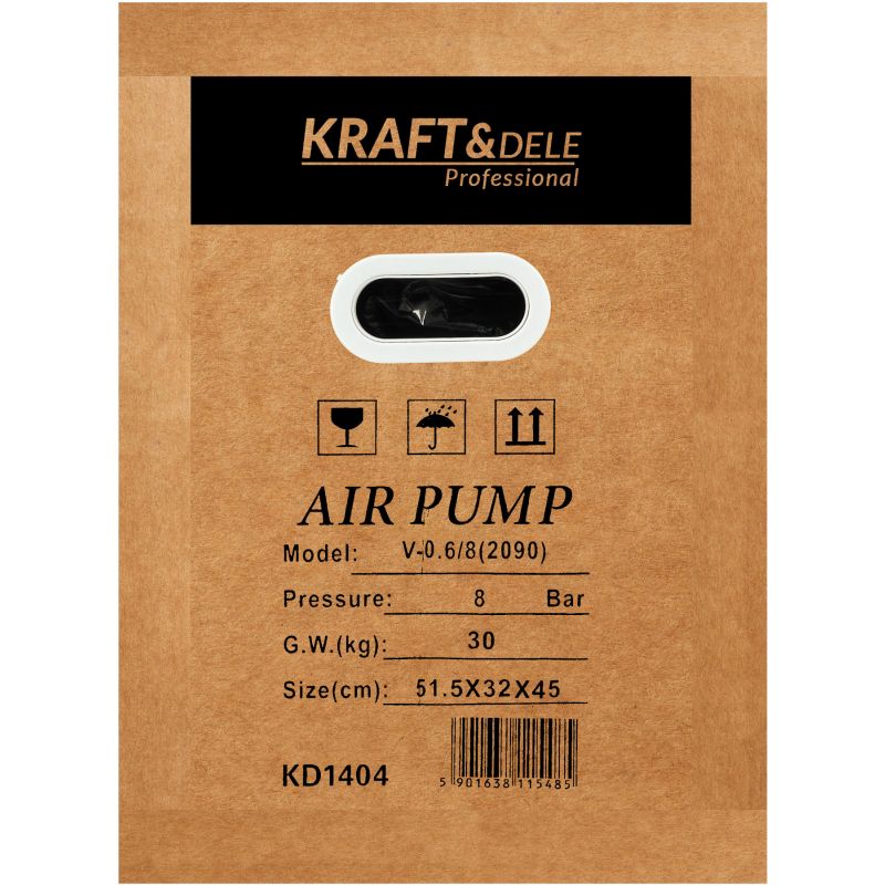 Kompresor s piestovým pohonom, 4 kW, dvojvalcový, model KD1404