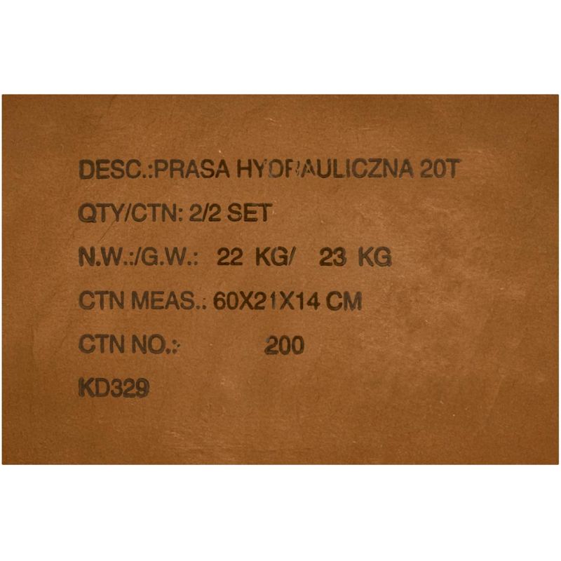 Prasa hydrauliczna 20T KD329