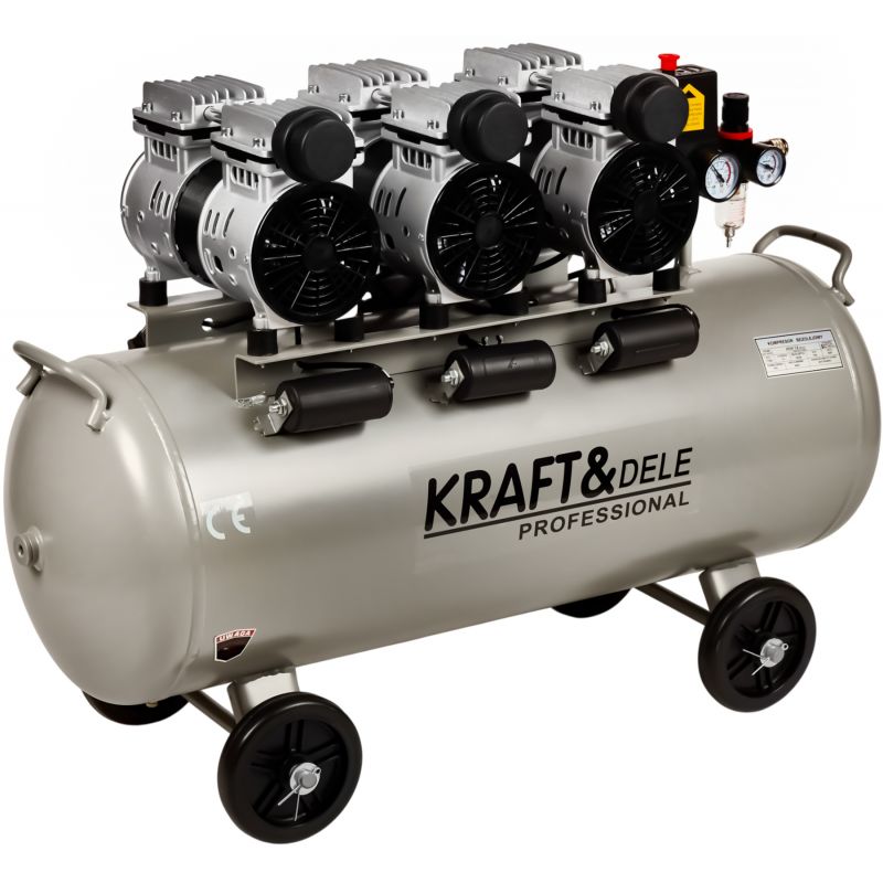 Kompresor bezolejowy 100L 3 x 1500W KD1397