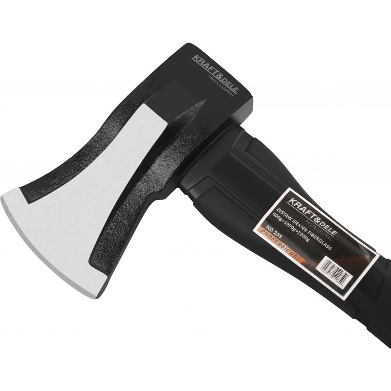 Zestaw siekier fiberglass 600g 1000g 2200g KD235