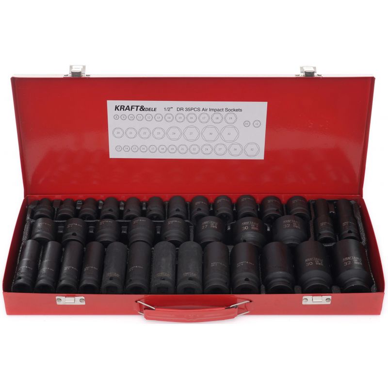 Zestaw nasadek udarowych 35el. 8-32mm KD11756