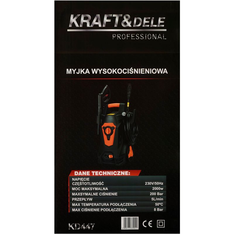 Myjka ciśnieniowa 2000W 200Bar KD447