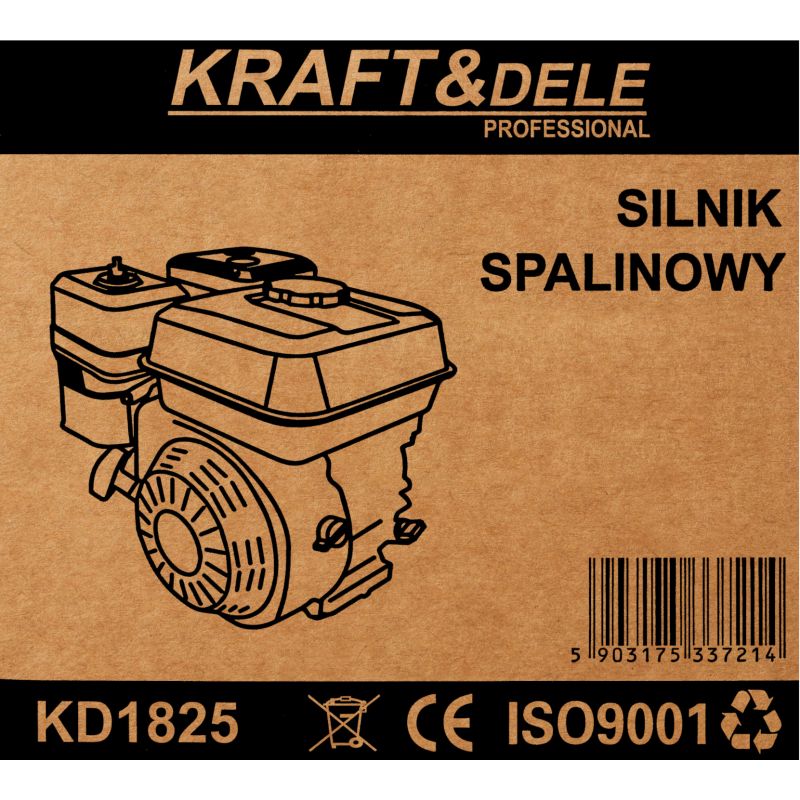 Silnik spalinowy 7HP wałek 20MM KD1825