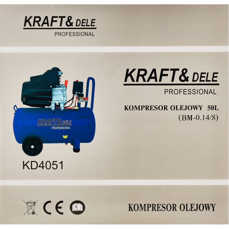 Kompresor olejowy 50L 230V KD4051