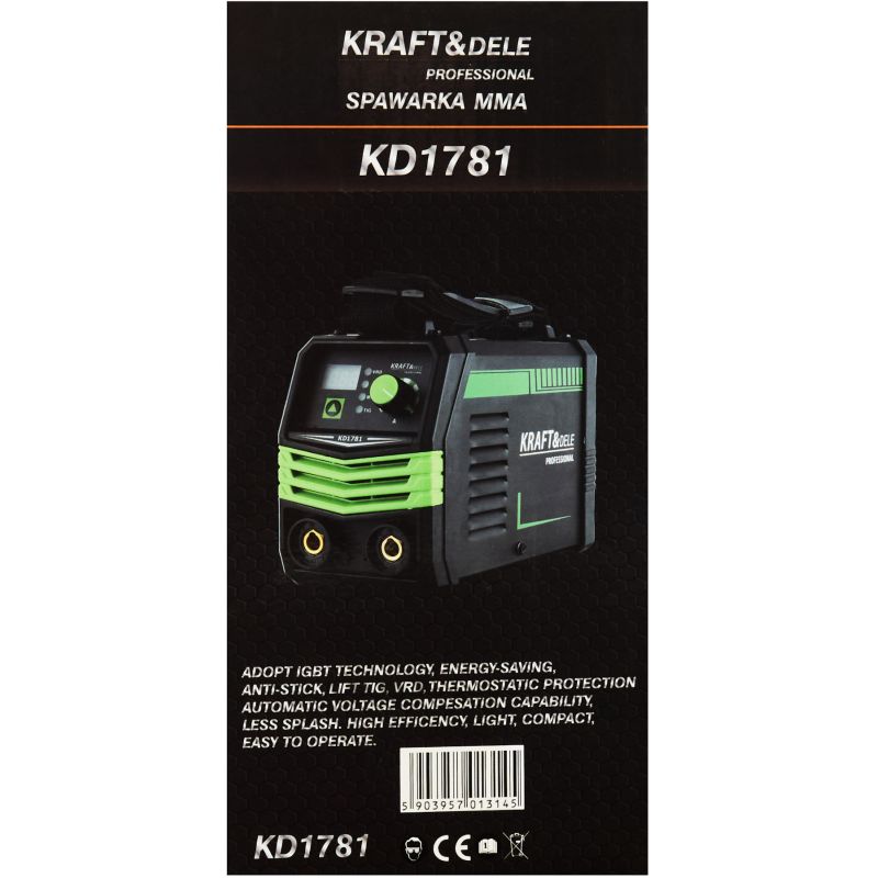 Spawarka inwertorowa 330A MMA TIG LIFT VRD KD1781