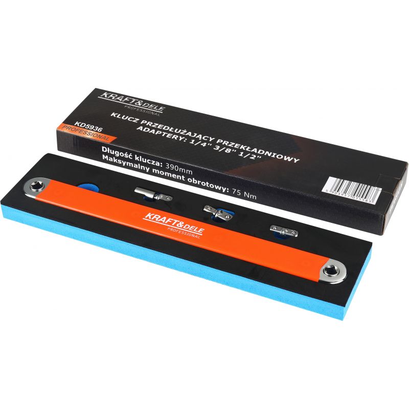 Klucz przedłużający przekładniowy + adaptery KD5936