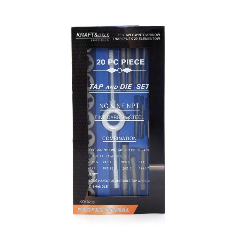 Zestaw gwintowników i narzynek 20 el. KD10288