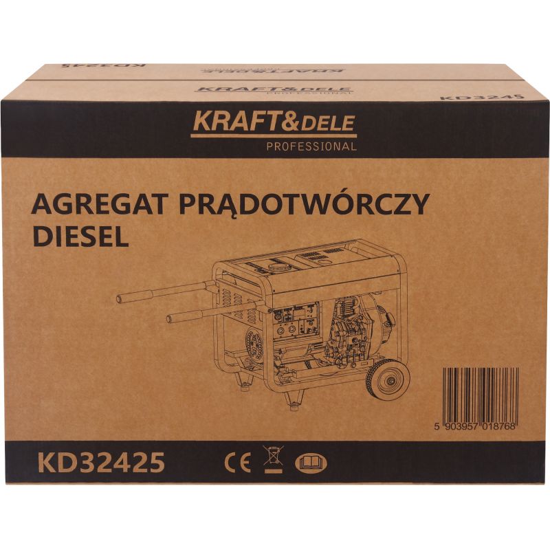 Dieselová elektrocentrála 8kW 230V 32A 400V KD3245