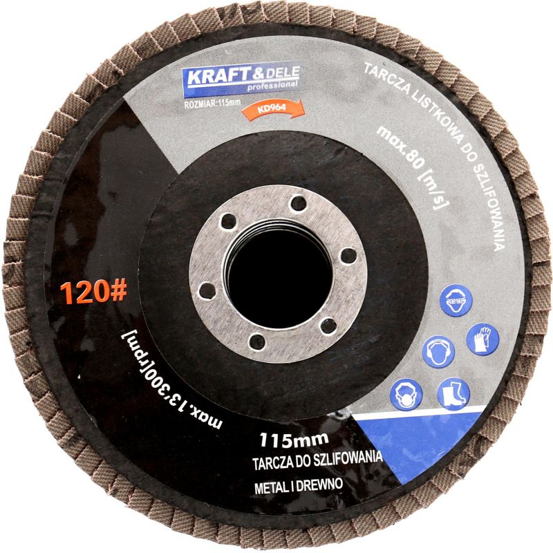 Tarcza listkowa 115mm P120 KD964