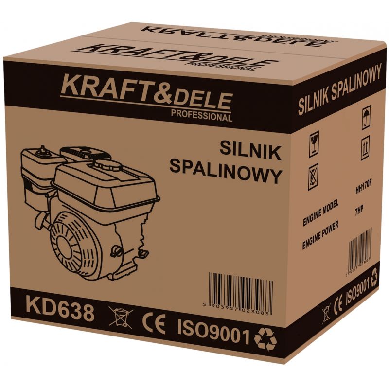 Silnik spalinowy 7KM wałek 20mm KD638
