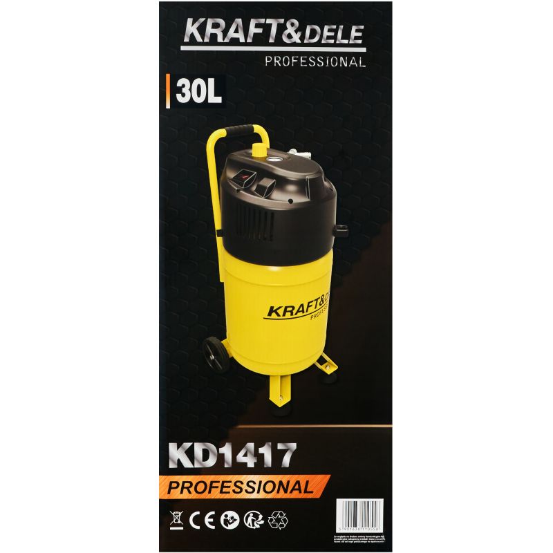Kompresor bezolejowy 30L 10bar KD1417