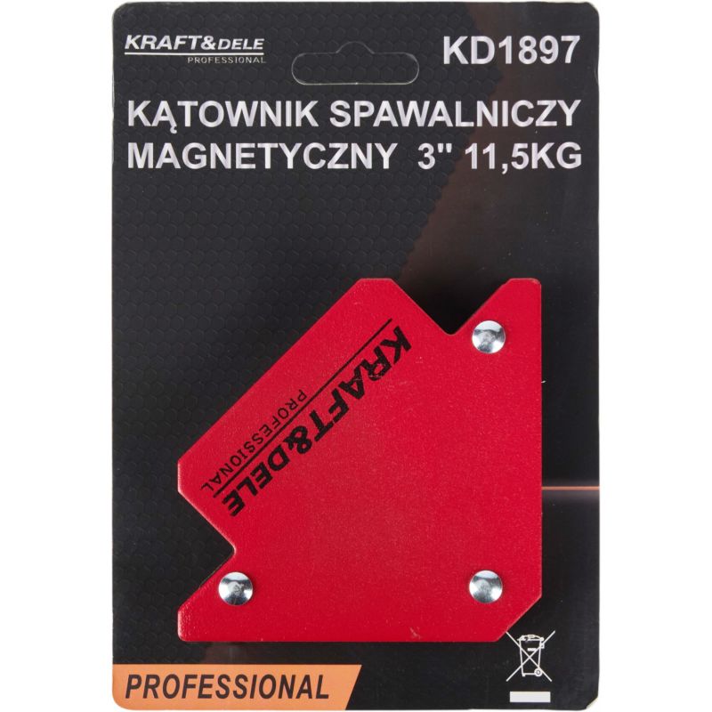 Kątownik magnetyczny spawalniczy 3" KD1897