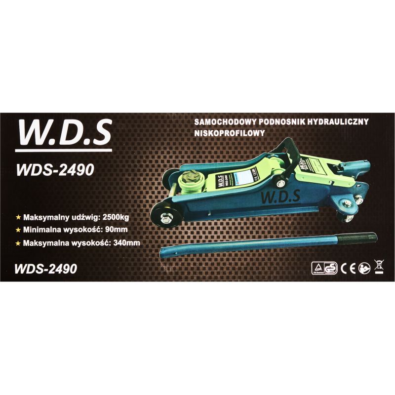 Podnośnik niskoprofilowy 2,5T WDS2490