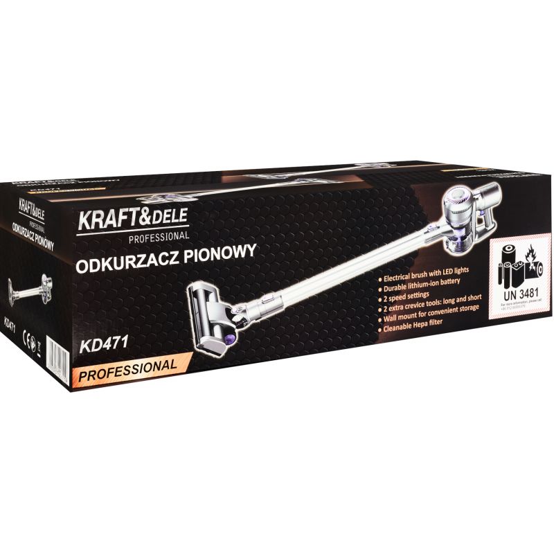 Bezprzewodowy odkurzacz pionowy 0,8L KD471