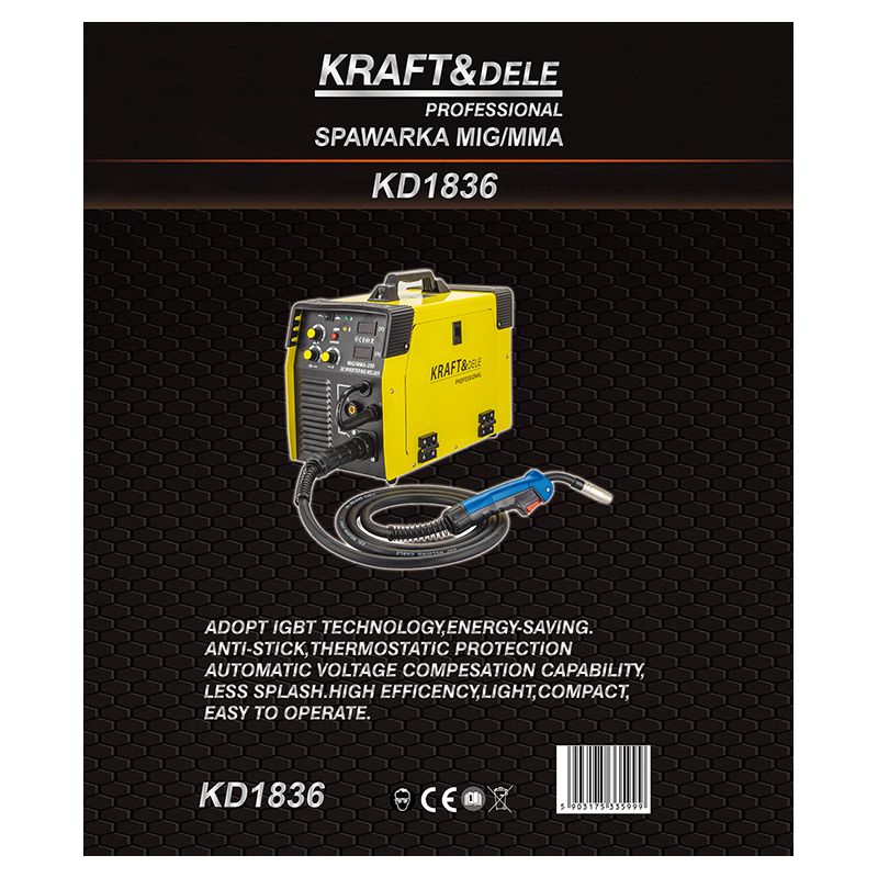 Spawarka serii mig/mma inwertorowa 250A KD1836