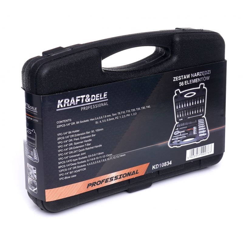 Zestaw narzędzi 56el. KD10834