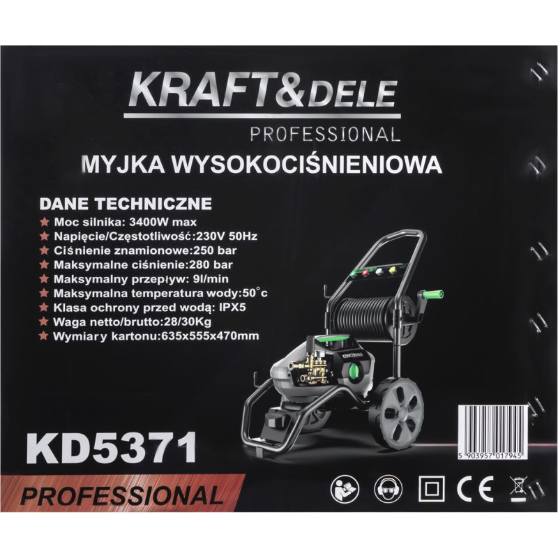 Myjka wysokociśnieniowa 3400W 280BAR KD5371