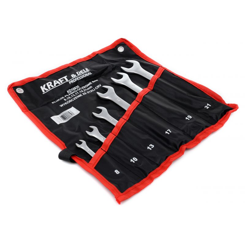 Klucze płasko-oczkowe 6el. KD10935