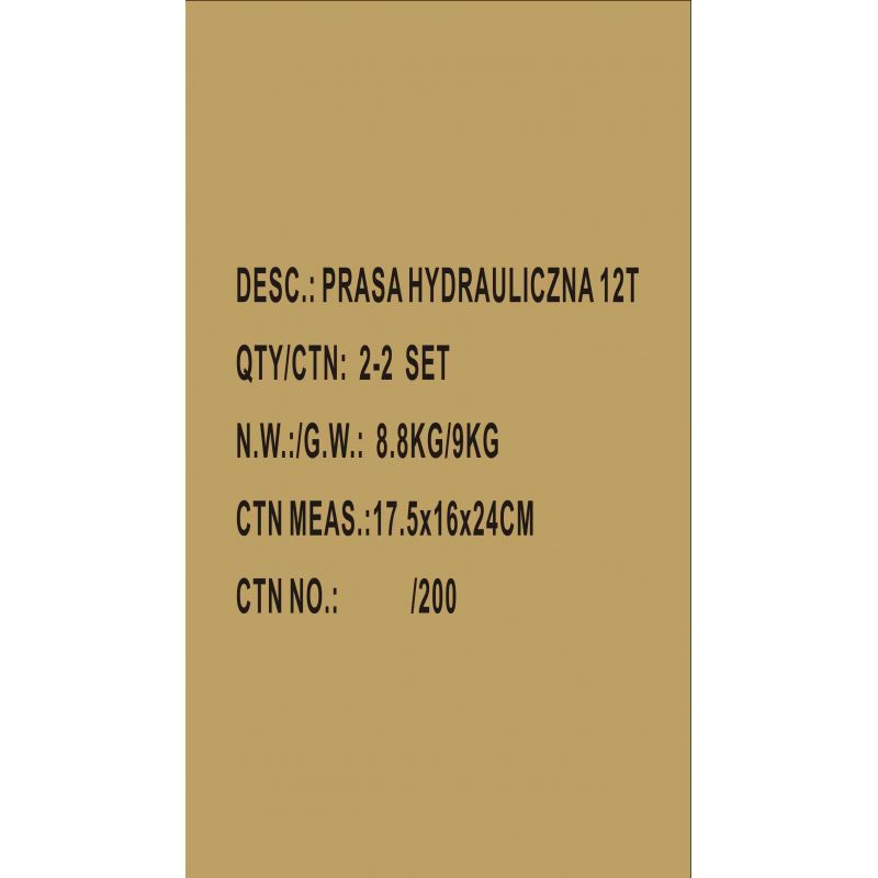 Prasa hydrauliczna 12T KD328