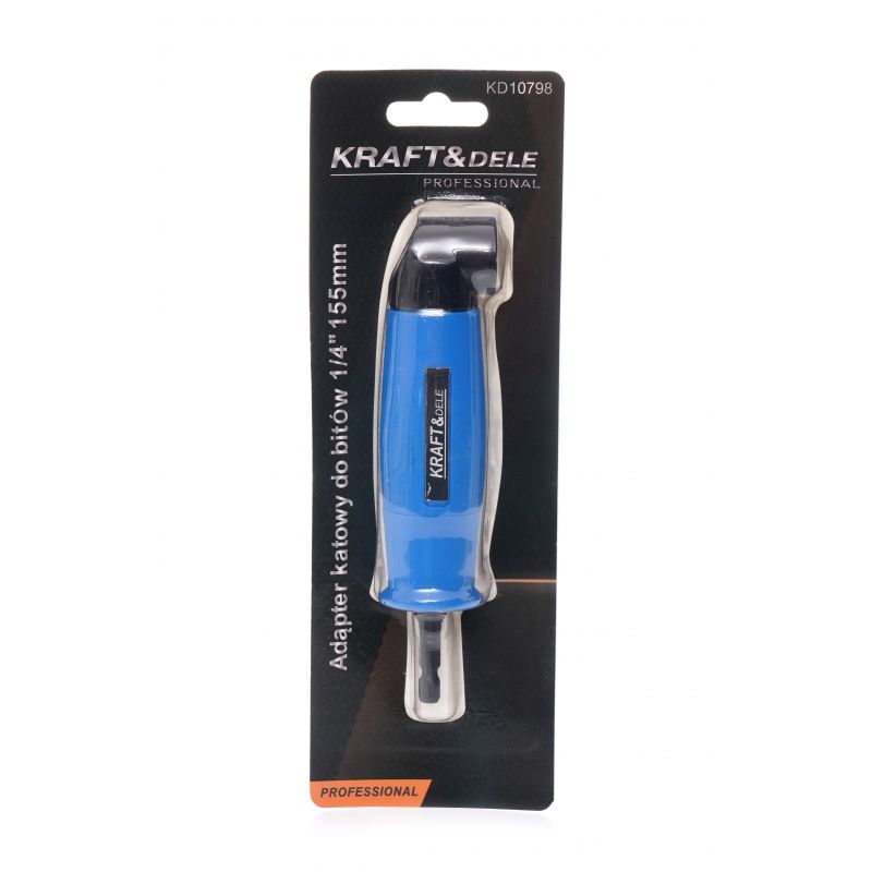 Adapter kątowy 90 °C HEX 1/4" 155mm na wkrętarkę KD10798
