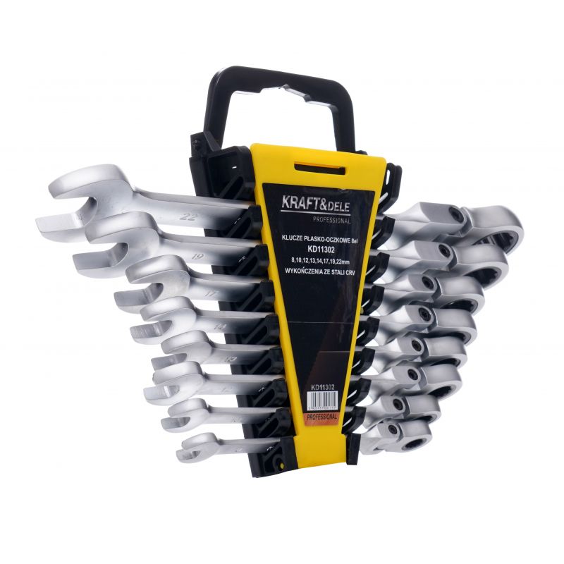 Klucze płasko-oczkowe 8-19mm 12el. KD11304