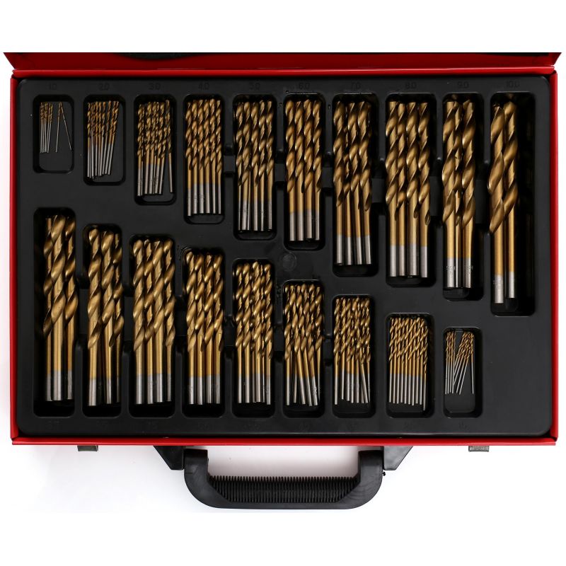 Wiertła tytanowe HSS do metalu 170 szt. KD991