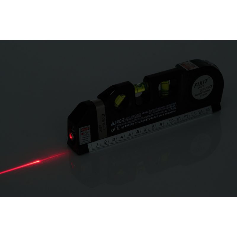 Poziomica laserowa z miarą 250cm KD10437