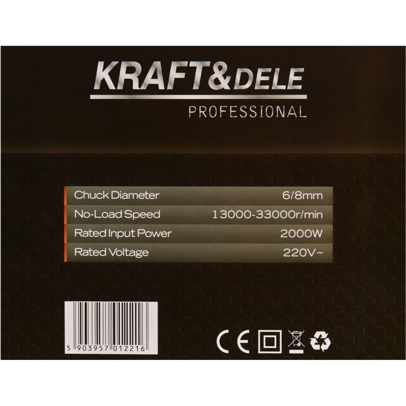 Frezarka górnowrzecionowa 2000W 6/8mm KD3360