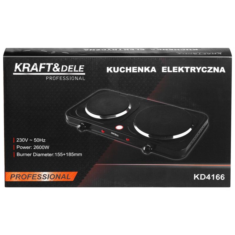 Elektrický sporák 2600W 155+185mm KD4166