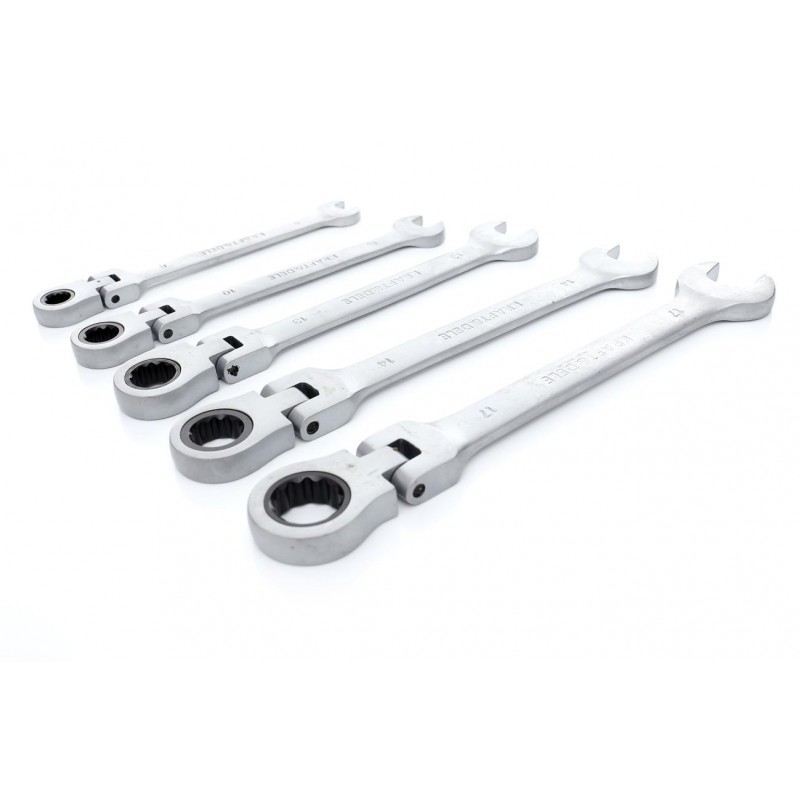 Klucze Płasko Oczkowe KD10105 z Grzechotkami Łamane