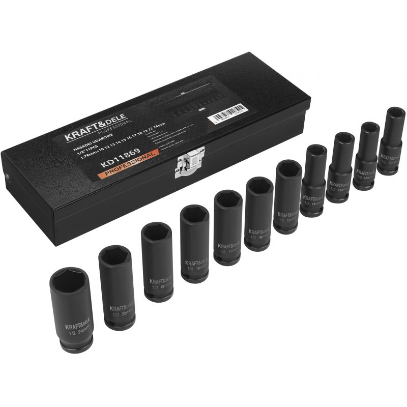 Nasadki udarowe 1/2" 11 szt KD11869