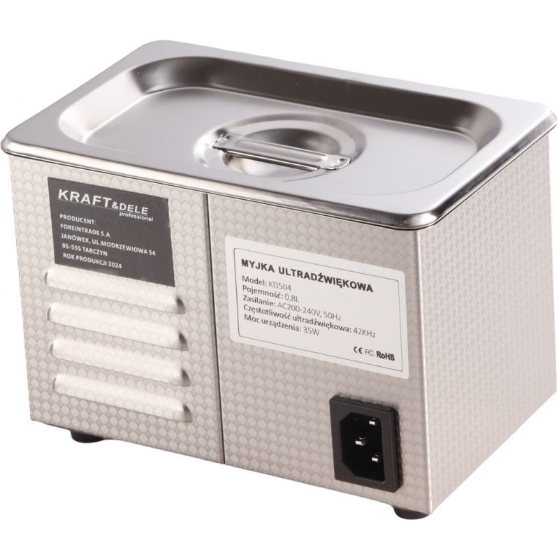 Myjka ultradźwiękowa 0,8L KD504