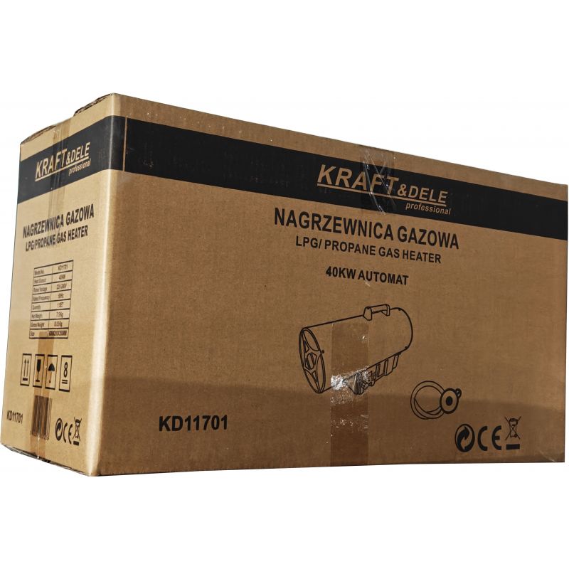 Nagrzewnica gazowa 40kW Termostat / Reduktor KD11701