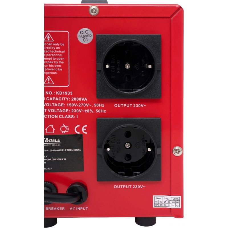 Stabilizator napięcia AVR 2000VA 230V KD1933
