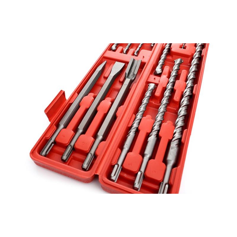 Zestaw 9 wierteł S4 + 3 dłuta SDS+ KD10206