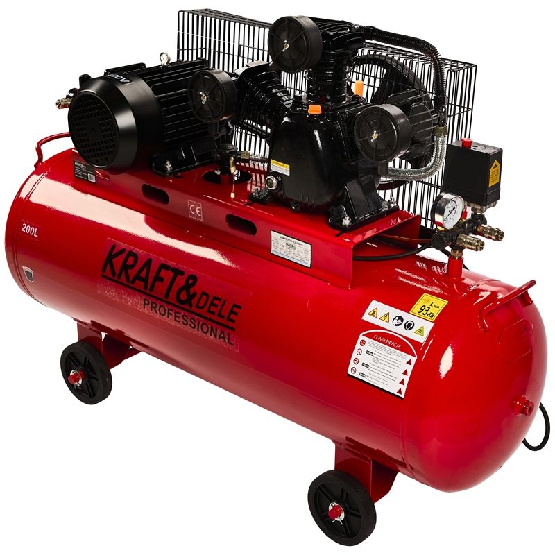 Olejový kompresor 200L 3 valce KD1474 + separátor