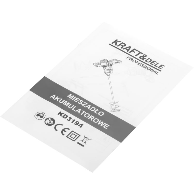 Mieszadło akumulatorowe 21V M14 140mm bezszczotkowe 2 x 4Ah KD3194