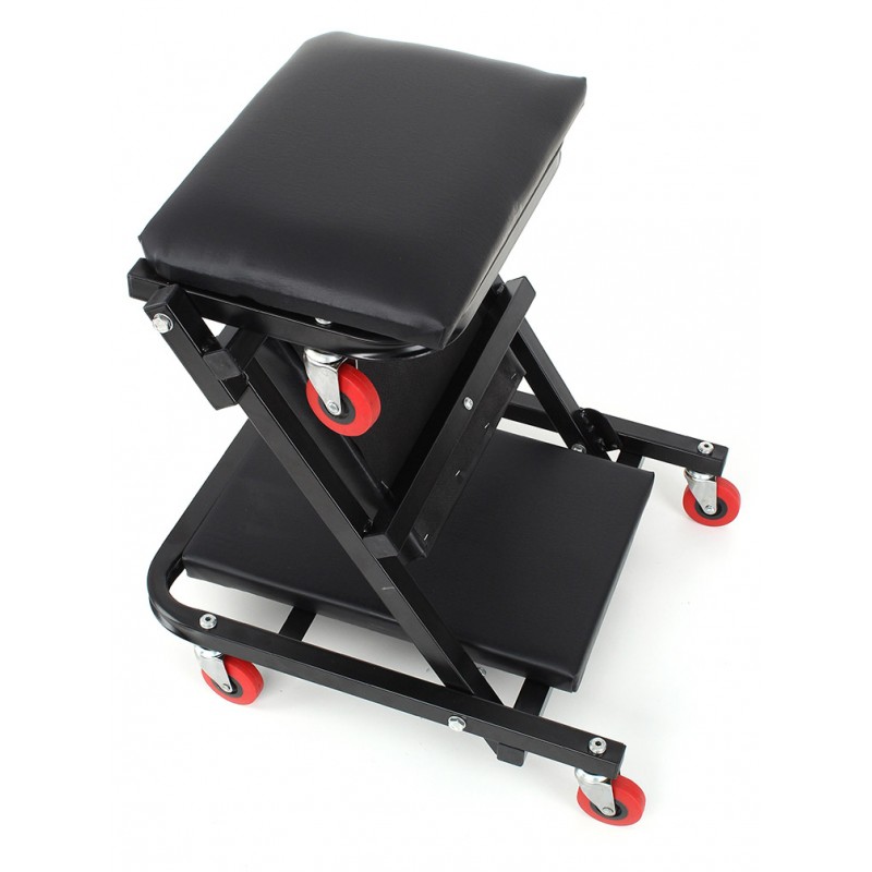 Leżak warsztatowy, siedzisko KD378 składane Leżanka