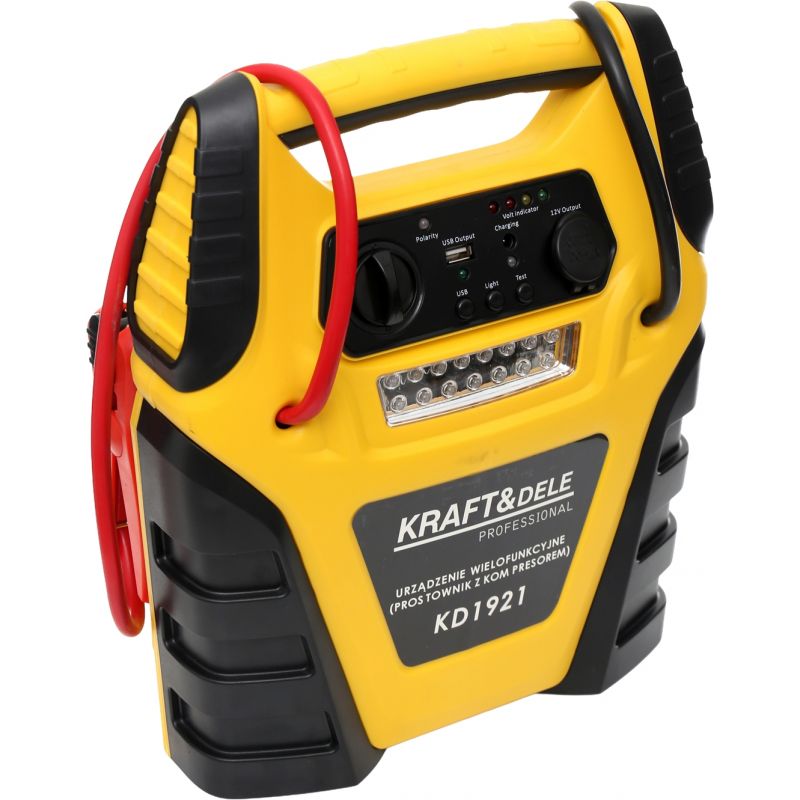 Jump starter 5W1 - urządzenie wielofunkcyjne - rozruch, kompresor, latarka KD1921