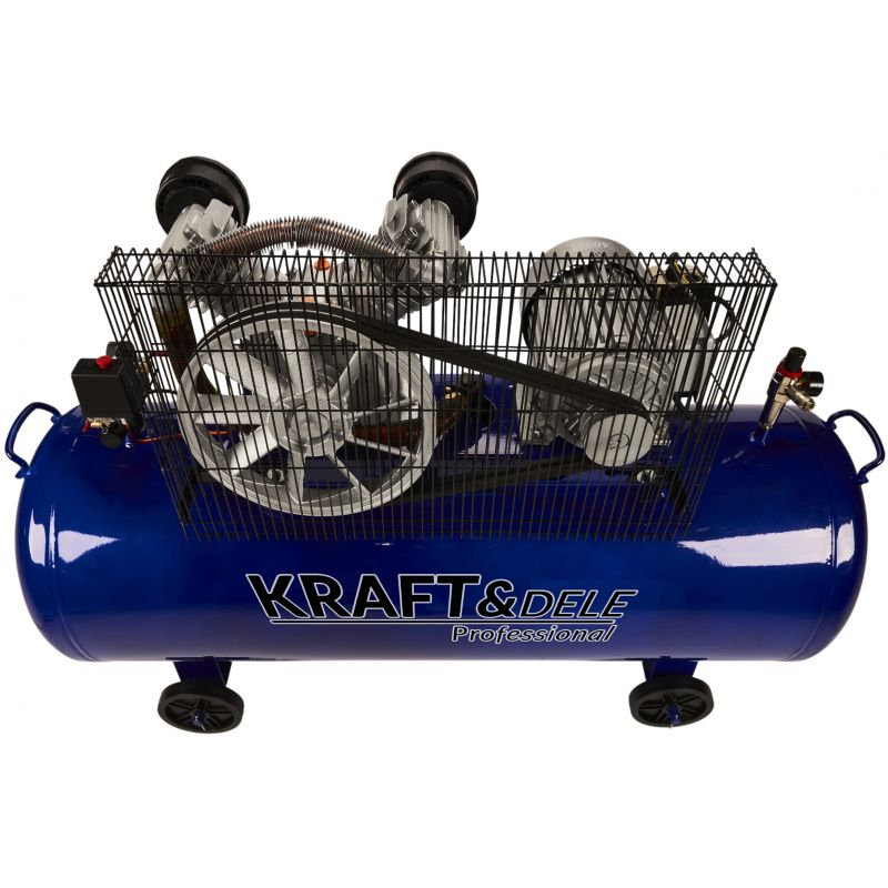 Olejový kompresor 300L, 2 valce, KD4061