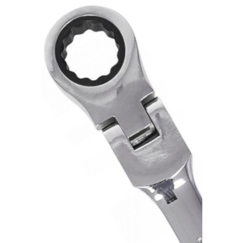 Klucze płasko oczkowe z grzechotką łamane 12el. 8-19mm KD10947