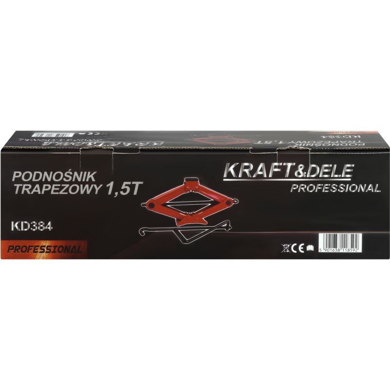 Podnośnik samochodwy trapezowy 1,5T KD384