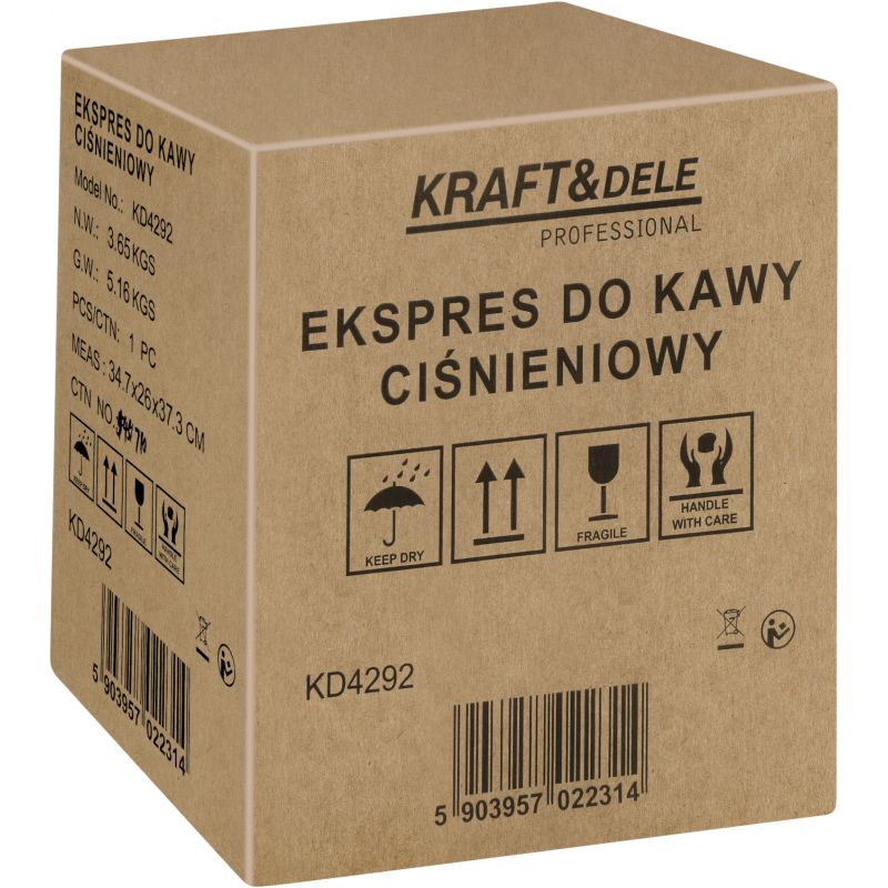 Ekspres ciśnieniowy do kawy 1500W 20 bar LCD KD4292