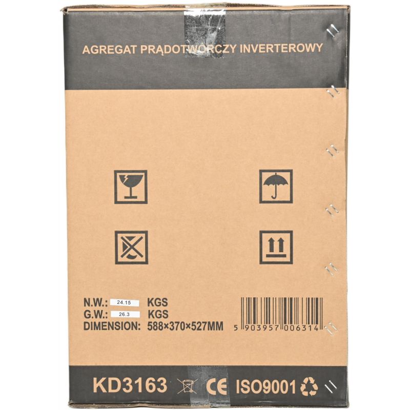 Agregat prądotwórczy 3,7kW 12/230v + USB KD3163
