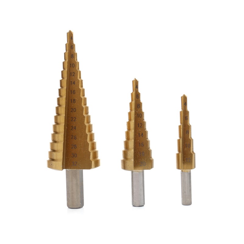 Wiertła stopniowe 4-32mm 3szt. KD10244