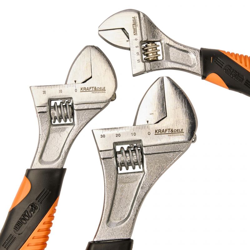 Zestaw kluczy nastawnych 3 szt KD10635