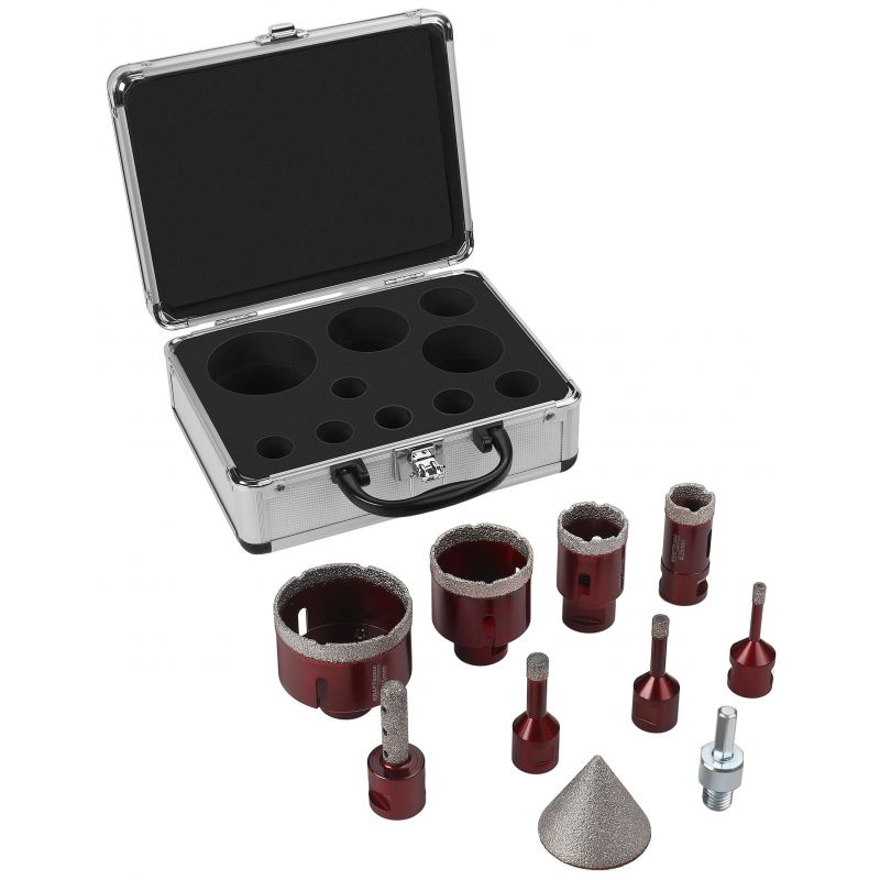 Zest. otwornic diamentowych+frez stożkowy KD12642